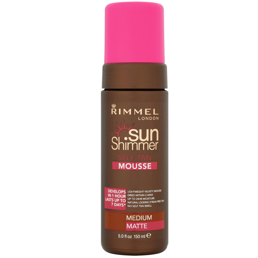 Sunshimmer Self Tan Mousse, Medium Matte