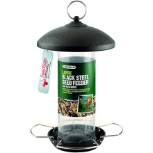 Gardman Large Steel Seed Feeder - Black