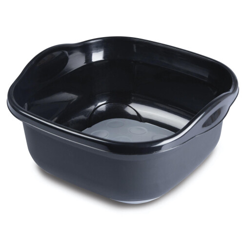 Addis Addis Soft Touch Washing Up Bowl, Black/Grey