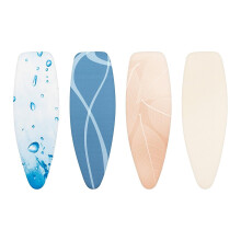 Brabantia Ironing Board Cover with 2 mm Foam - 135 x 45 cm, Extra Large, Neutral Assorted Colours