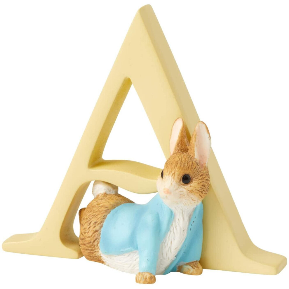 Beatrix Potter Alphabet Letter A Peter Rabbit Figurine