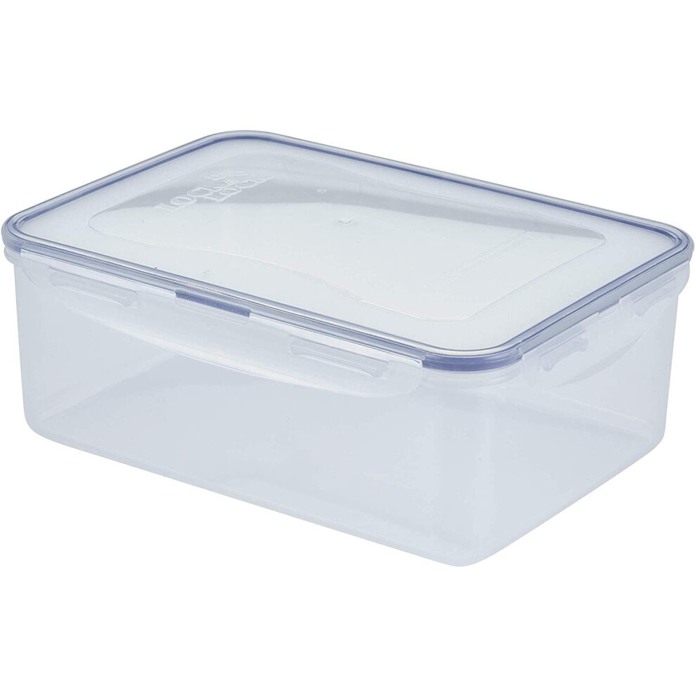 Lock-&-Lock Blue Lock & Lock Rectangular Storage Container - Clear/, 2.6 Large