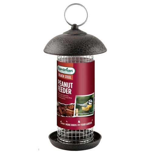 Gardman Gardman Steel Peanut Feeder - Black