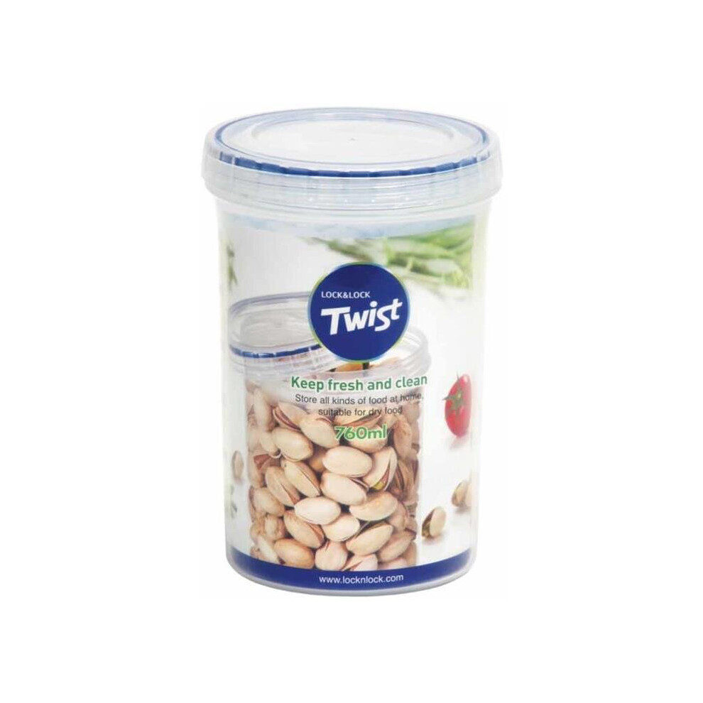 Lock & Lock Round Storage Container - Clear,  760 ml