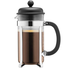 BODUM Cafeteria 8 Cup French Press Coffee Maker, Black, 1.0 l, 34 oz