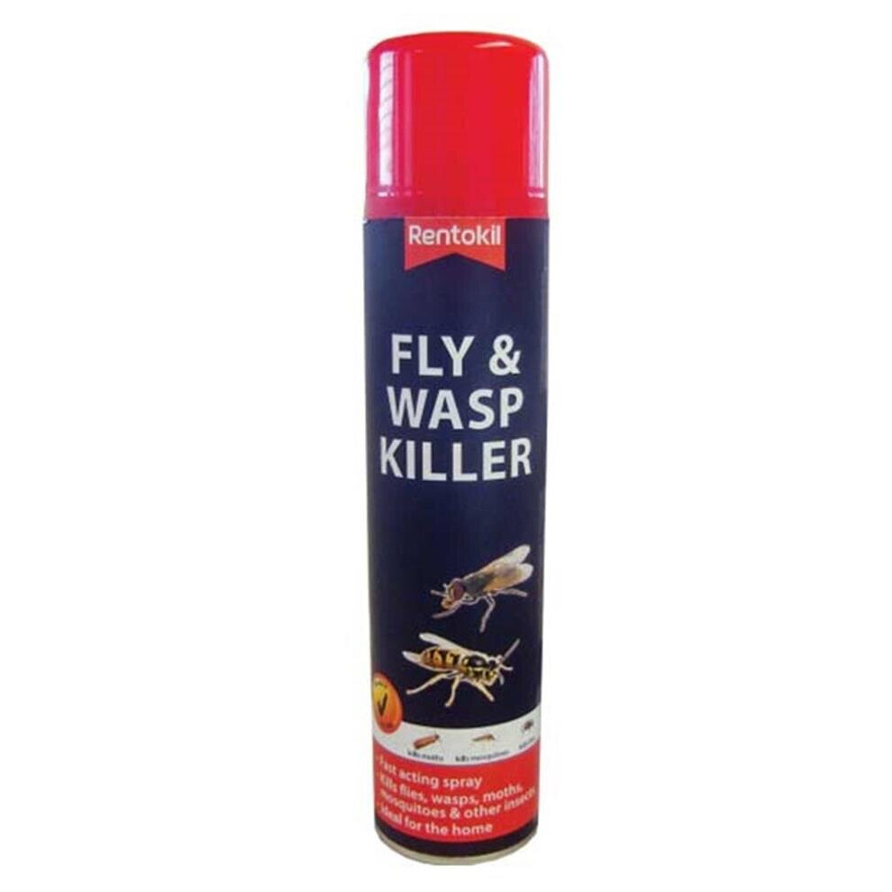 Rentokil PSF126 Fly & Wasp Killer Aerosol 300ml