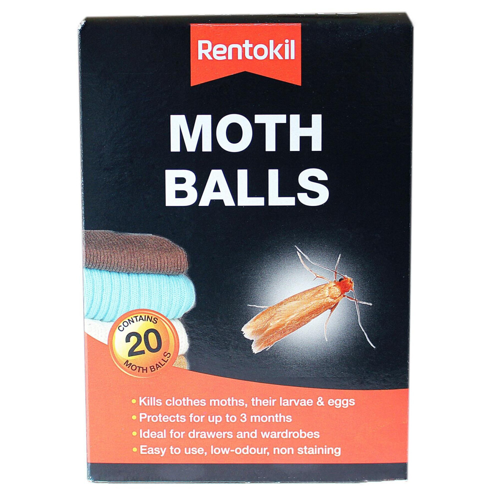 Rentokil PSM97 Moth Balls Pack of 20