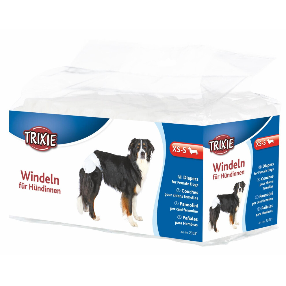 (XS - S (20 to 28 cm)) Trixie Disposable Female Dog Diapers