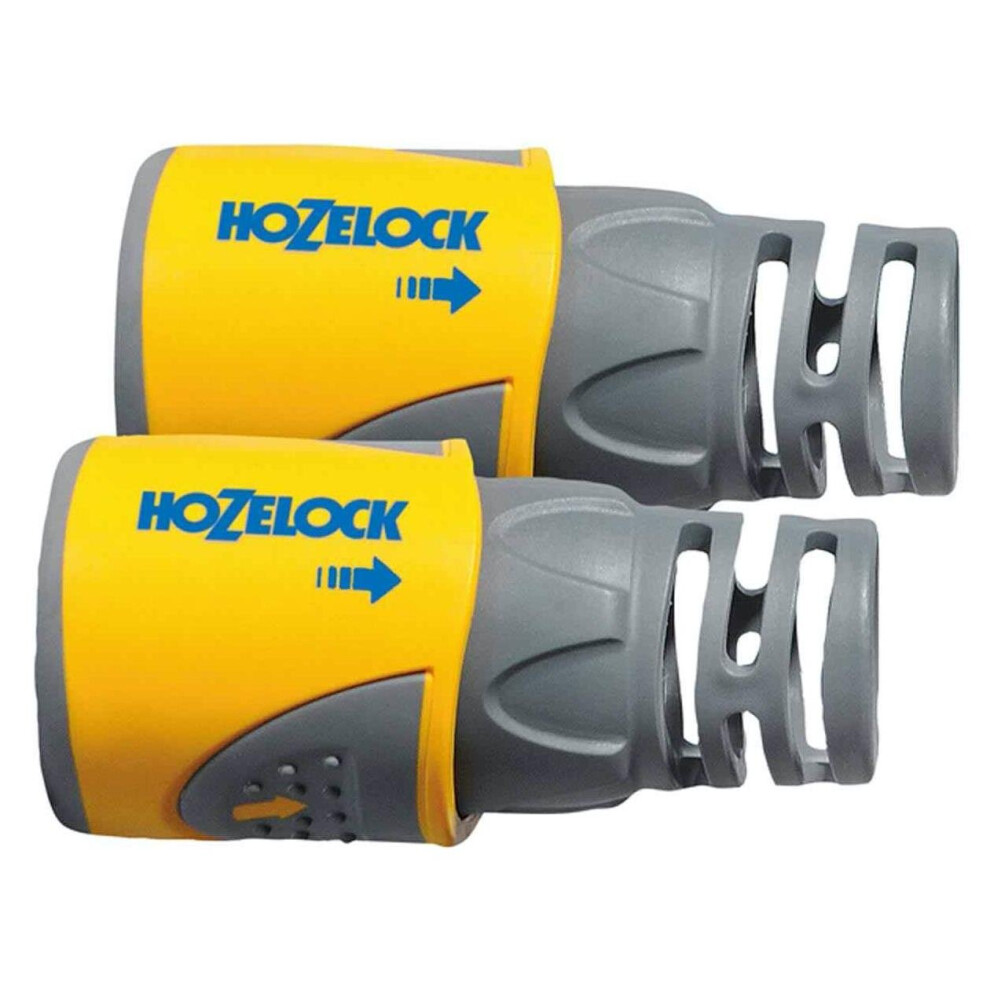 Hozelock 2050 Hose End Connector for 12.5-15 mm (1/2 in & 5/8 in) Hose Twin Pack