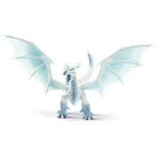 Schleich Eldrador Creatures, Drachen Spielzeug für Jungen und Mädchen, Eisdrachen Actionfigur mit beweglichen Flügeln, ab 7 Jahren