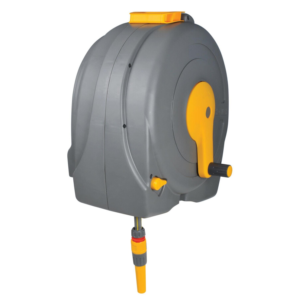Hozelock 2496 Wall Mounted 40m Fast Reel + 40 Metres of 12.5mm Hose
