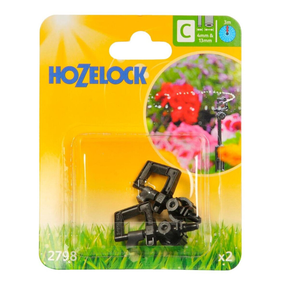 Hozelock 2798 Mini Sprinkler 4mm/13mm (Pack of 2)