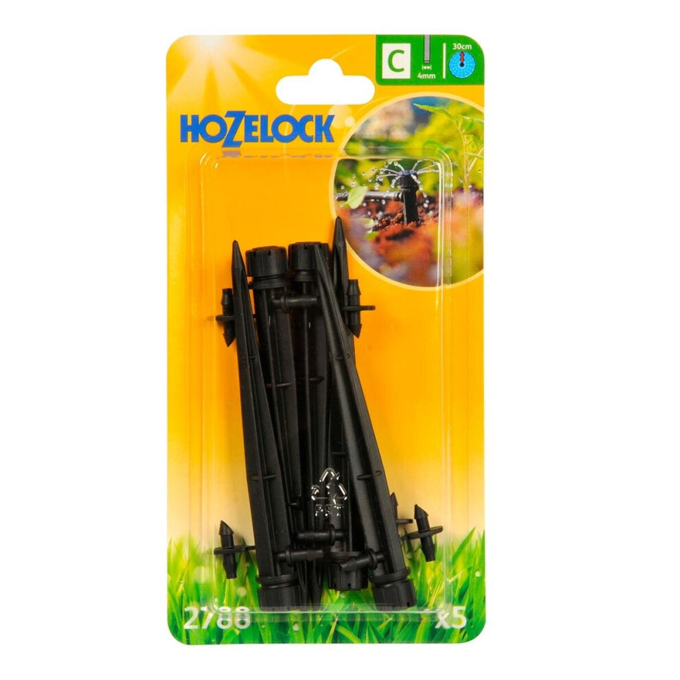 Hozelock 2788 Endline Adjustable Mini Sprinkler on Stake 4mm (5 Pack)