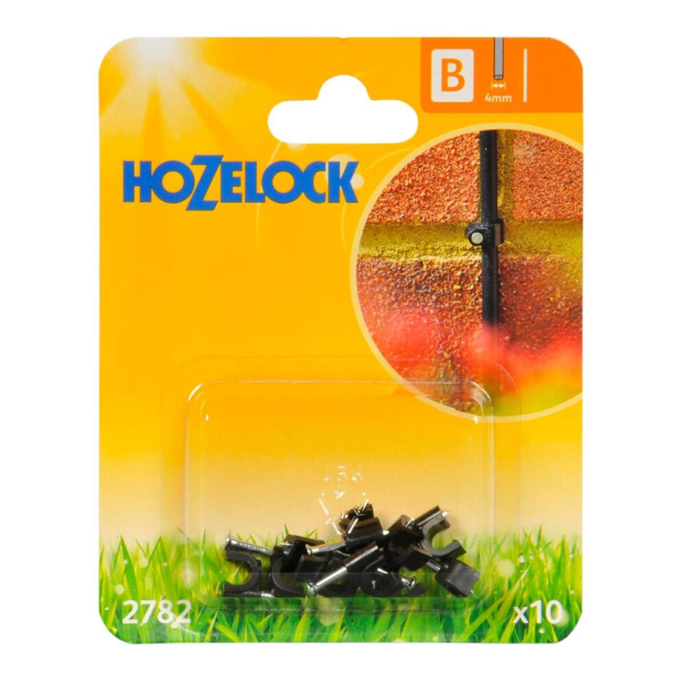 Hozelock 2782 Wall Clip 4mm (10 Pack)
