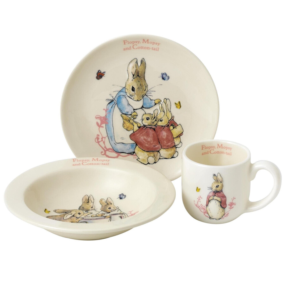 Beatrix Potter Flopsy, Mopsy and Cotton-Tail Three-Piece Nursery Set