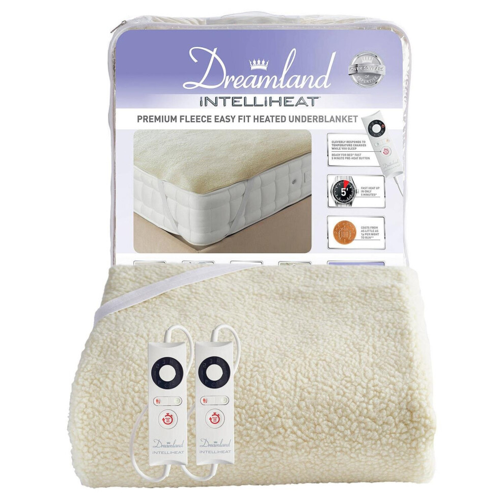 Dreamland Intelliheat Soft Fleece Electric Underblanket
