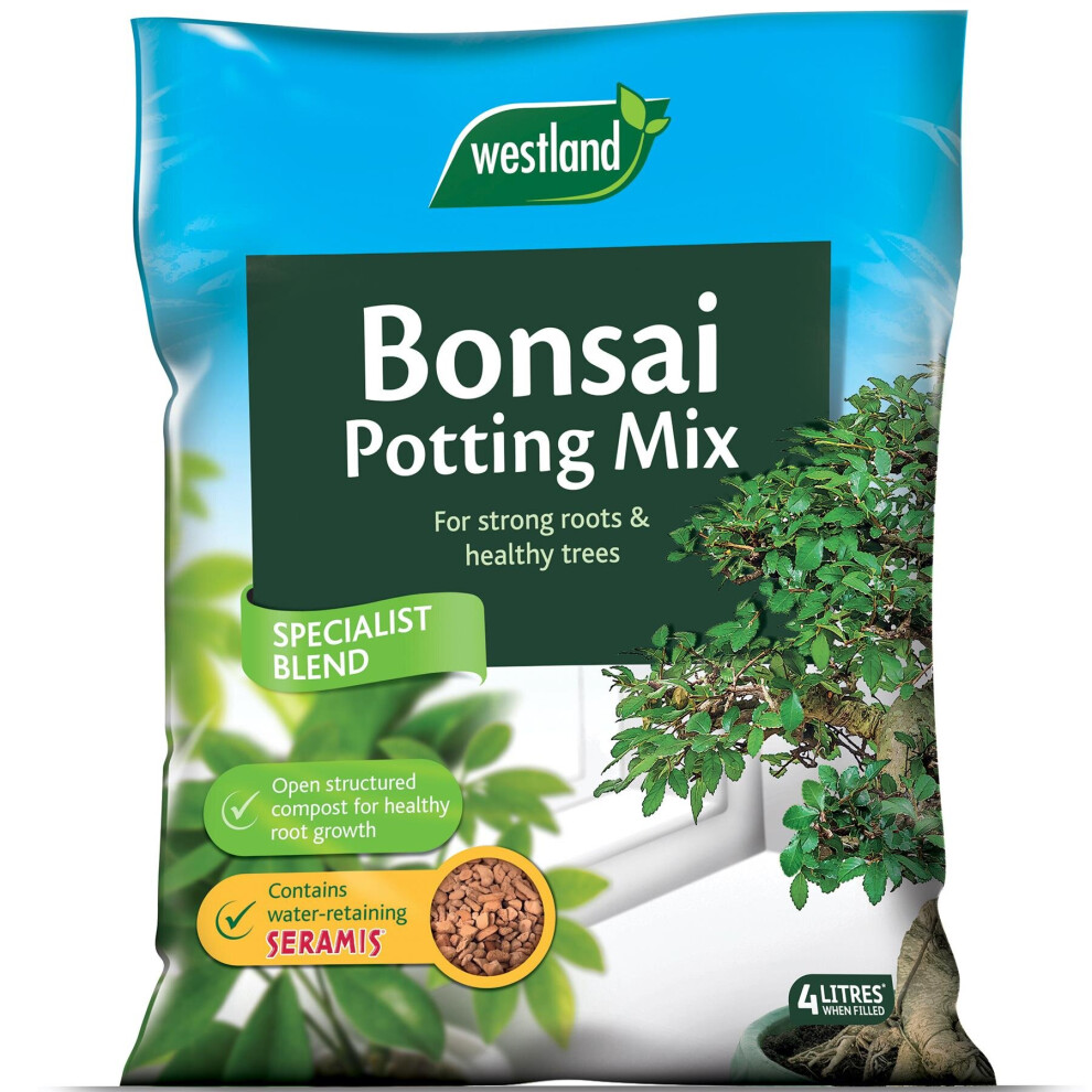 WESTLAND 4L BONSAI POTTING COMPOST MIX ENRICHED WITH SERAMIS GRANULES