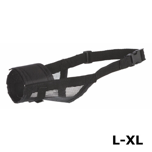 Trixie (L-XL, Black) Trixie Dog Muzzle With Net Insert