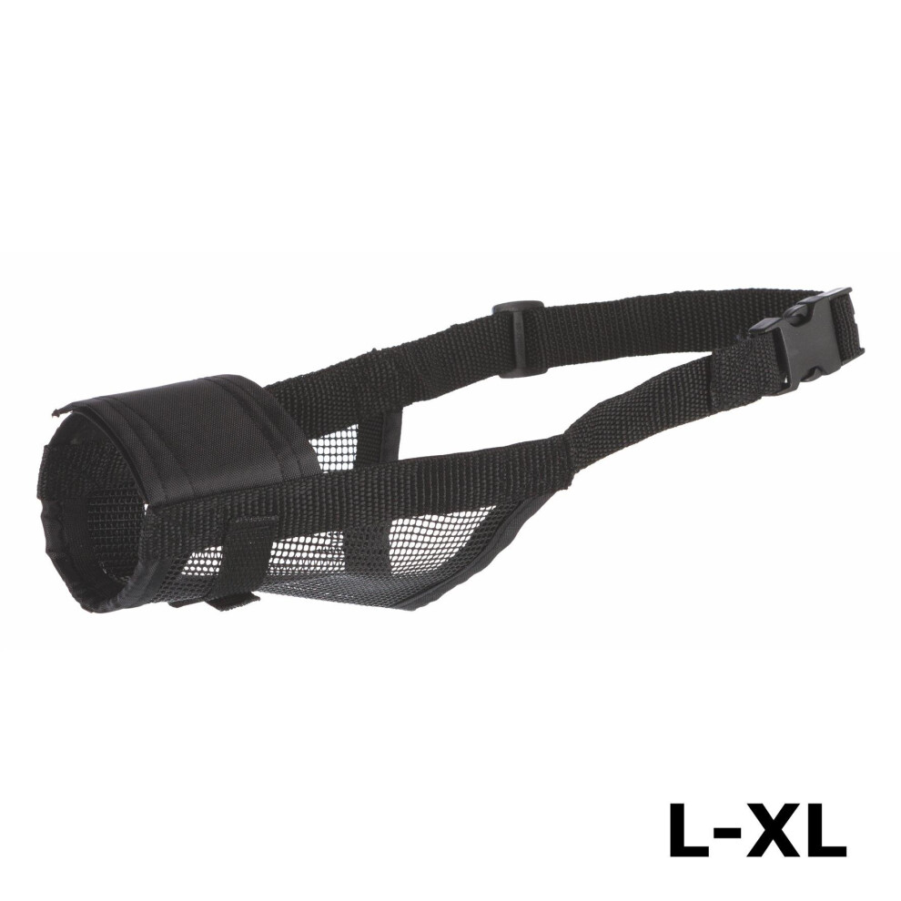 Trixie (L-Xl, ) Dog Muzzle With Net Insert Black