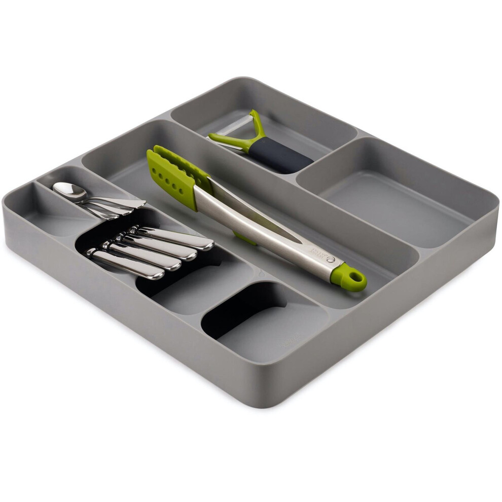 JOSEPH JOSEPH DrawerStore Cutlery, Utensil & Gadget Organiser - Grey, Grey