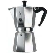 Italiaanse percolator - BIALETTI - Moka Express - Geschikt voor alle vuren behalve inductie - 18 kopjes - 810 ml - RVS