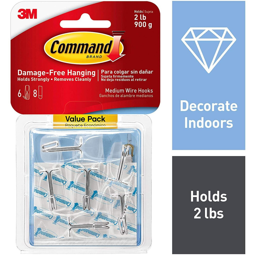 Photos - Other for Repair True Value 207073 Medium Wire Toggle 6 Hooks & 8 Strips Value Pack, Clear