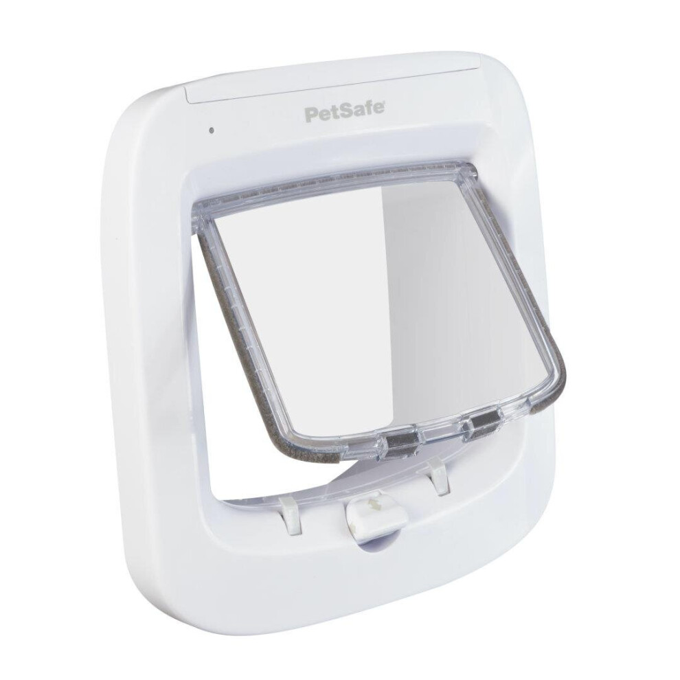 PetSafe Microchip Cat Flap White Easy Program Kitten Gate Door PPA19-16145