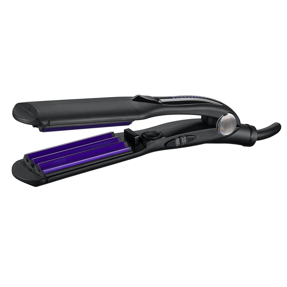 BaByliss 2165BU Pro Crimper 210 Hair Crimper 10 Temperature Settings Black