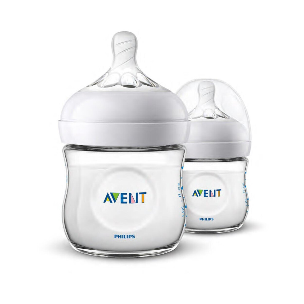 Philips Avent Natural 2.0 Feeding Bottle 125Ml/4Oz Twin