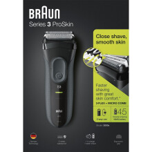 Braun Series 3 ProSkin 3000s Men Electric Rechargeable Shaver Smooth Razor Black