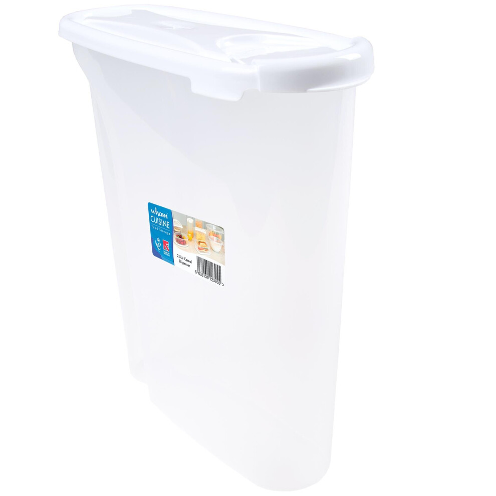 Wham Cereal Dispenser Food Storage 2.5L White [12395]