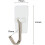 3M Command 17067-VP Adhesive Hook Value Pack- Small- Holds 1/2-lb- White- 9/Pack 3