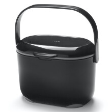 Addis 2.5 Litre Kitchen Compost Caddy, Black/Grey