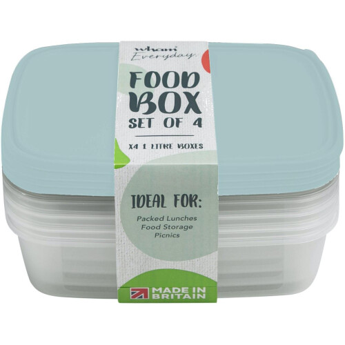 Wham Wham Food Storage Box 1L Set 4 [35800]