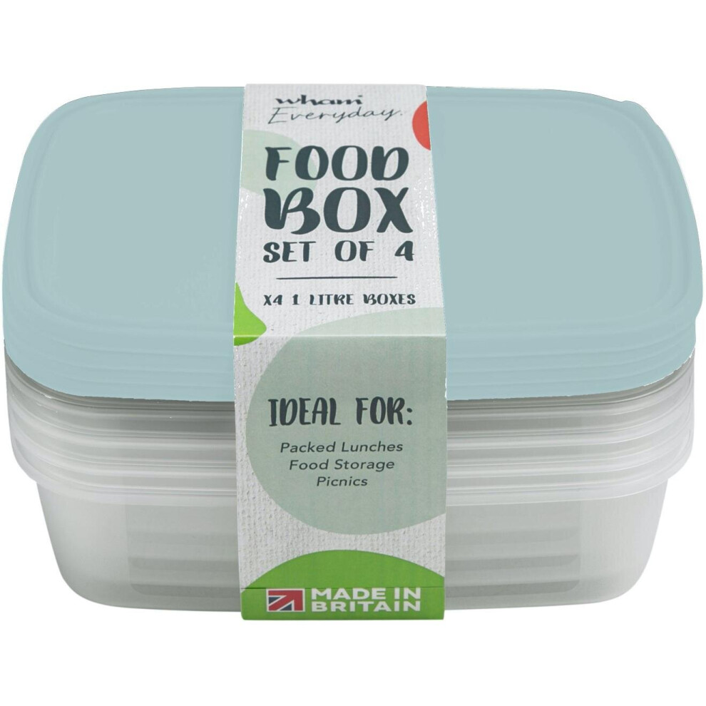 Wham Food Storage Box 1L Set 4 [35800]