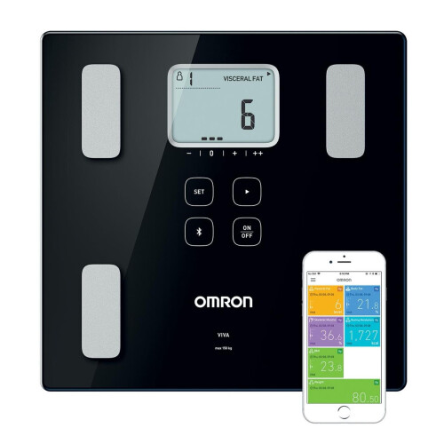 Omron Omron VIVA Square Black Electronic personal scale