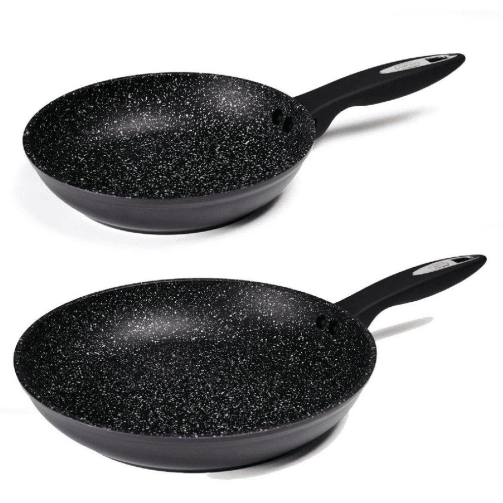 Zyliss Cook Non-Stick Frying Pan Set, Aluminium - Suitable All Hobs, 20cm & 28cm