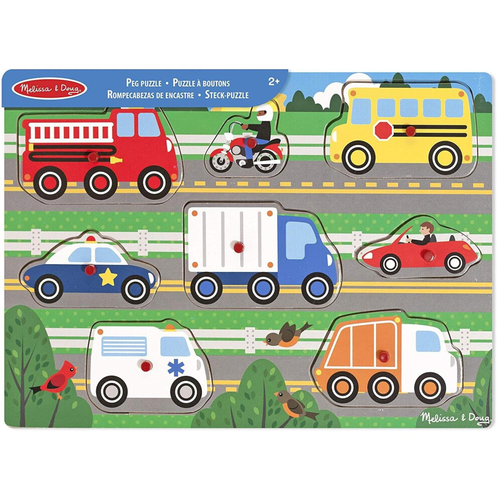 Melissa & Doug Vehicles Puzzle - 8 Pieces