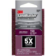 3M Sandblaster Sanding Sponge For Bare Surfaces, Small Detail, Medium, 150 Grit