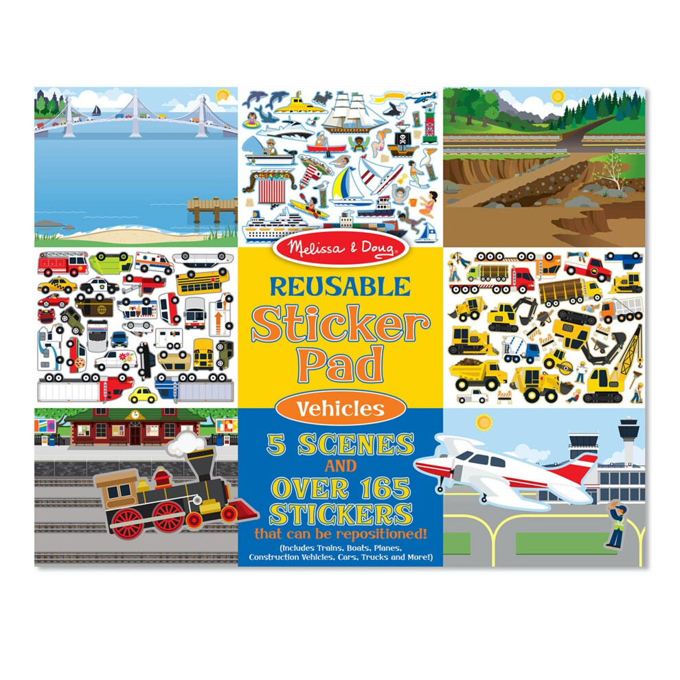 Melissa & Doug (Vehicles) Reusable Sticker Pad