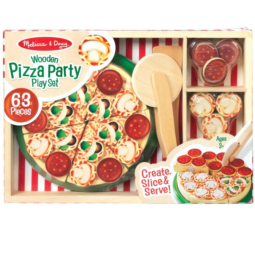 Melissa & Doug Wooden Pizza Set