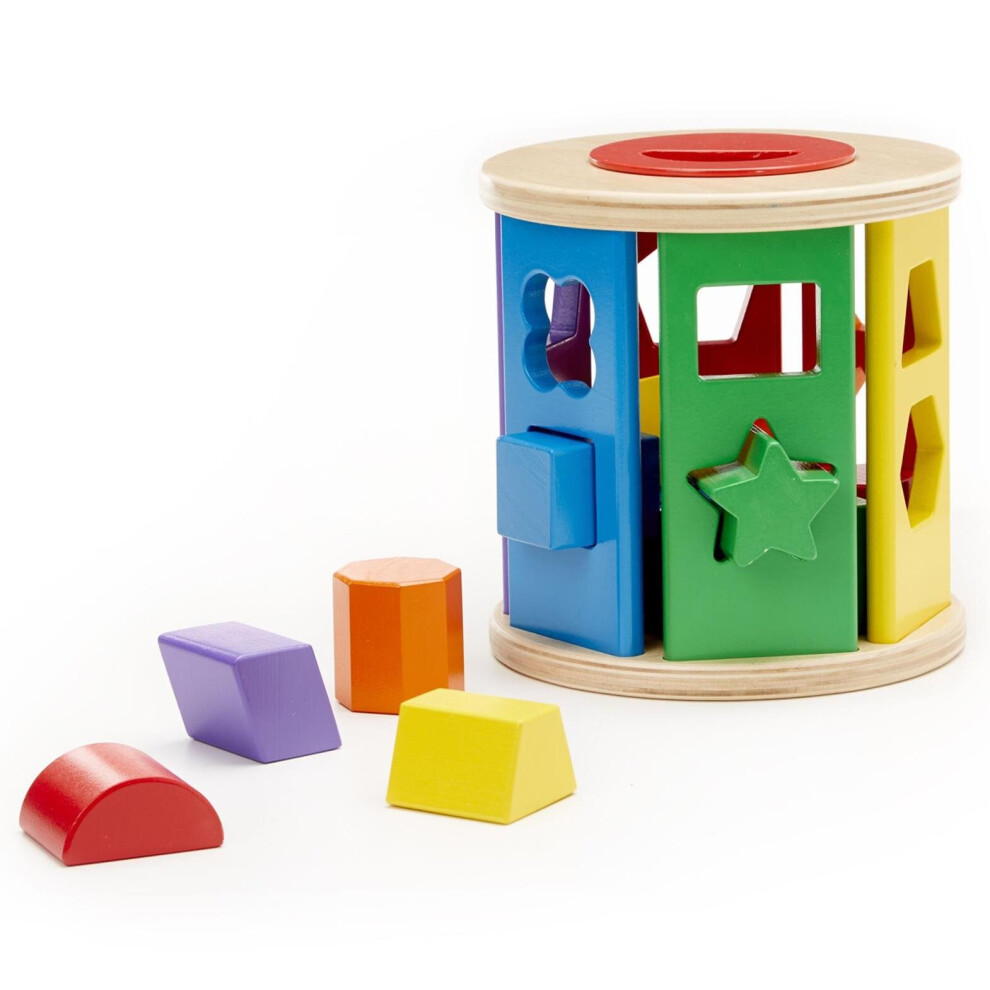 Melissa & Doug Match And Roll Shape Sorter