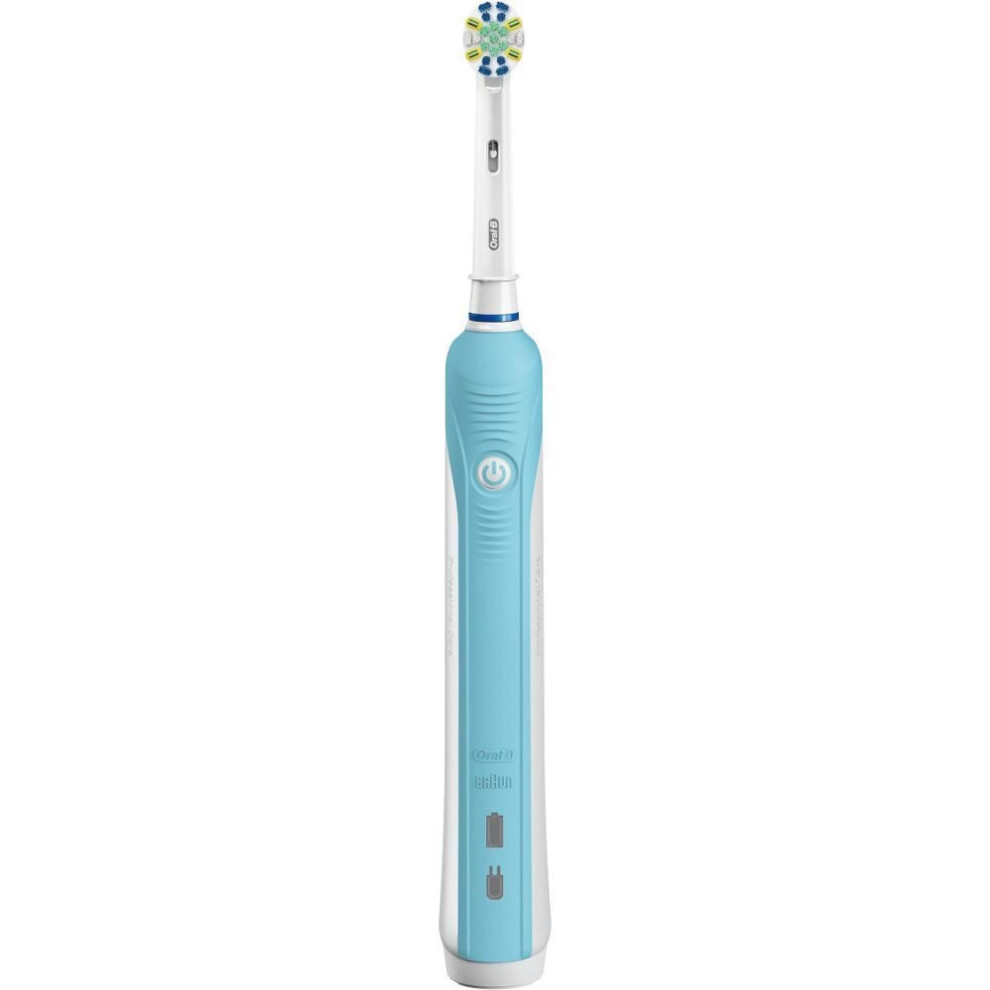 Photos - Electric Toothbrush Oral-B Oral B Pro 600 FlossAction  - Turquoise 80209093 