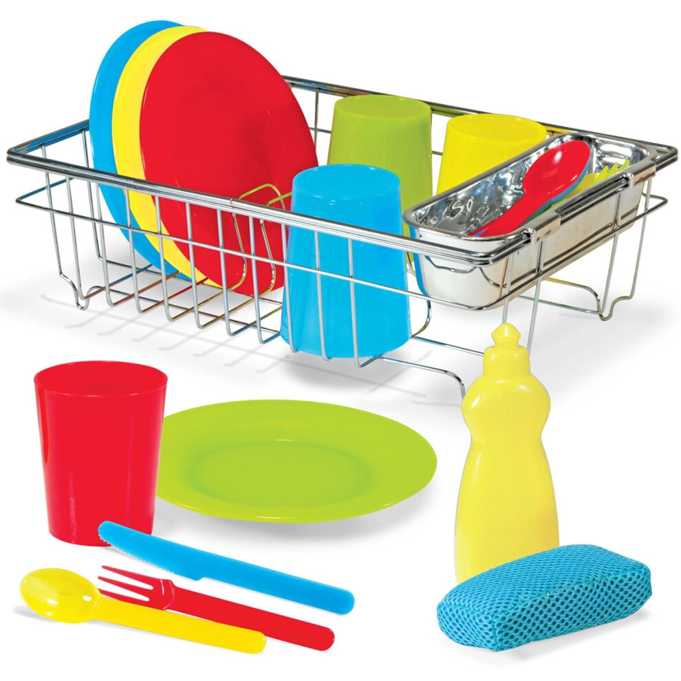 Melissa & Doug Wash & Dry Dish Set