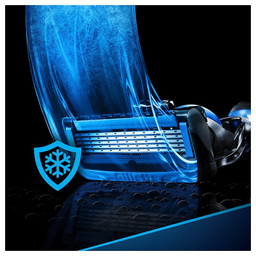 Gillette 4 x Gillette Fusion ProShield Chill Mannenvervanging Cooling Tech Scheermesjes 1