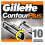 Gillette 10 x Gillette Contour Plus Scheermesjes navullingen met Lubrastrip 3