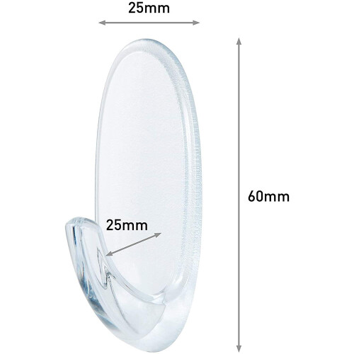 3M Command Medium Hooks-Clear 2 Hooks & 4 Strips 2