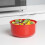 Sistema Sistema Microwave Round Container, 915 ml - Red/Clear 4