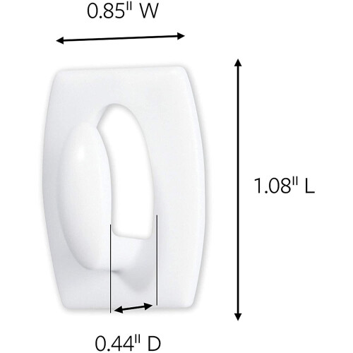 3M Command Mini Hooks-White 6 Hooks & 8 Strips 2