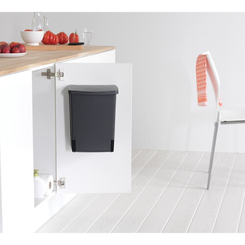 Brabantia Papelera BRABANTIA empotrada 10L rectangular negra 1